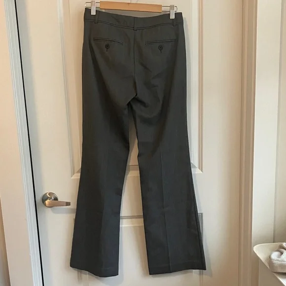 Express Editor Gray Flare Pants - Picture 8 of 9